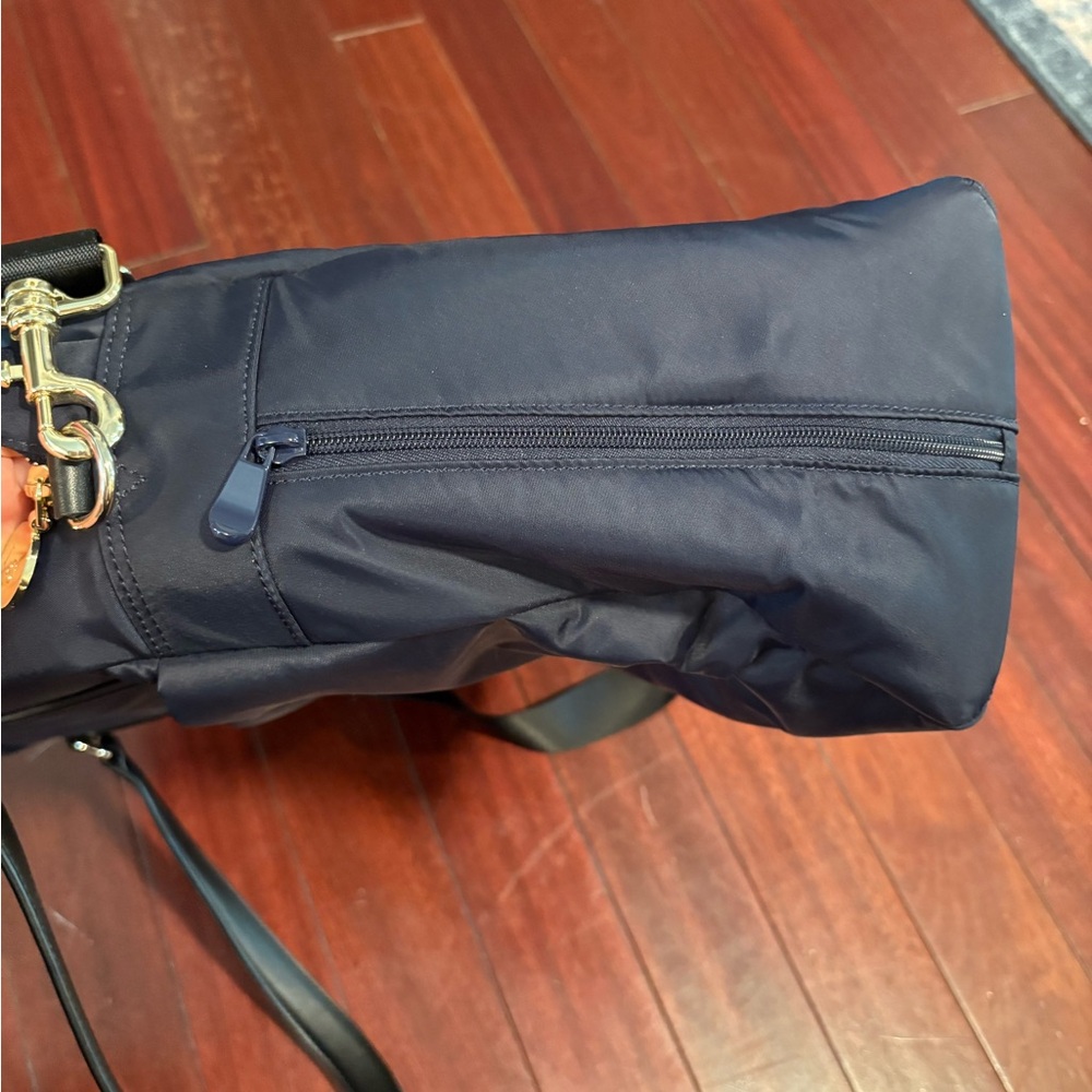 Lo&Sons OG Weekender Bag in Navy / Camel / Gold - Picture 6 of 14